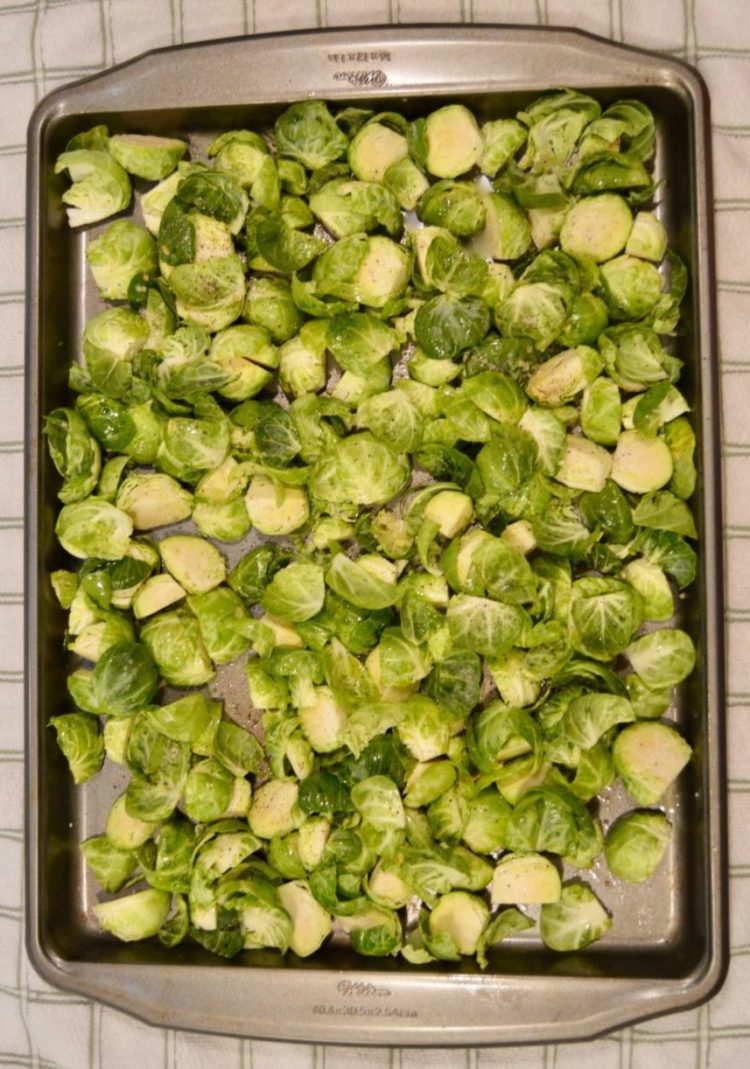 chopped brussel sprouts